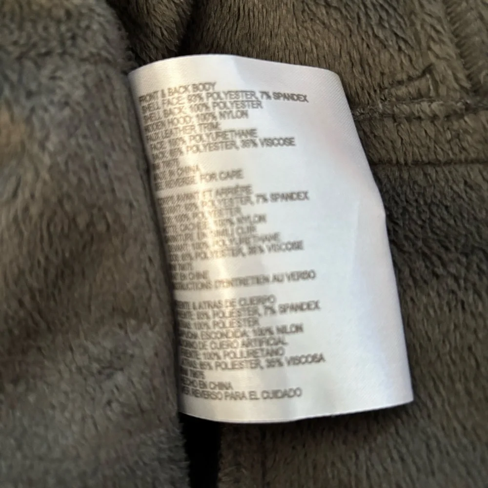 MICHAEL Michael Kors Belted Softshell Jacket in Dark Charcoal Grey Size Small